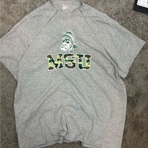 Vintage gray‎ msu michigan state tshirt
